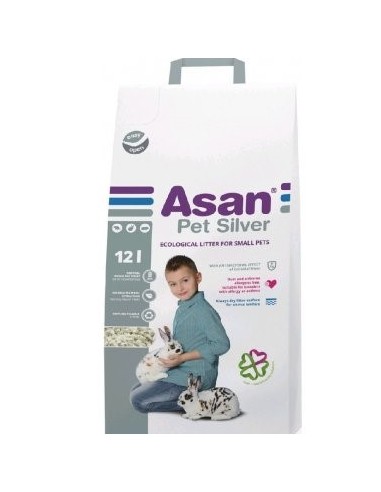 Podstielka ASAN Pet Silver pre hlodavce - 12l (2,2kg) | MADPET