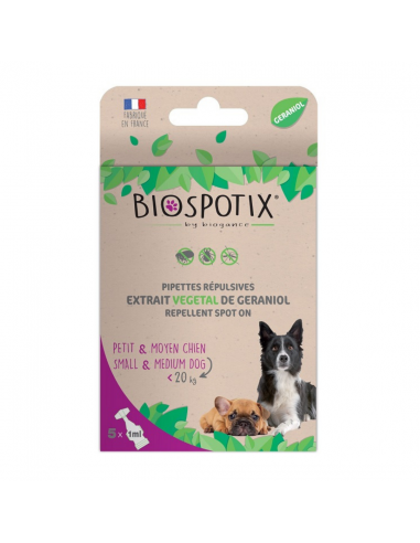 BIOGANCE Biospotix Dog - pipety s repelentným účinkom do 20 kg | simplyHOUND