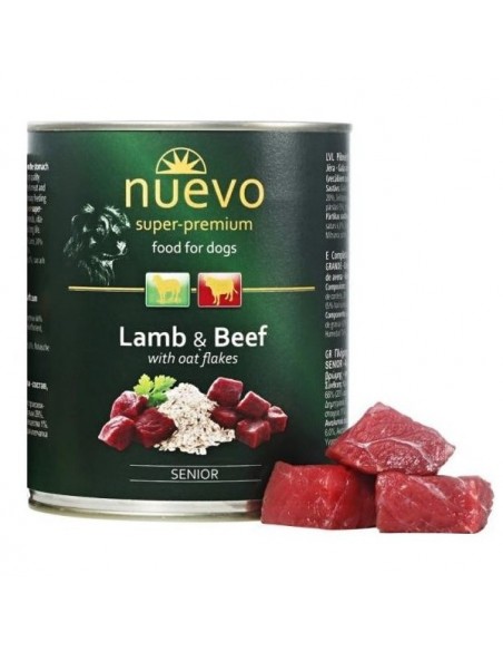 Konzerva pre dospelé psy NUEVO Lamb & Oat Flakes | simplyHOUND
