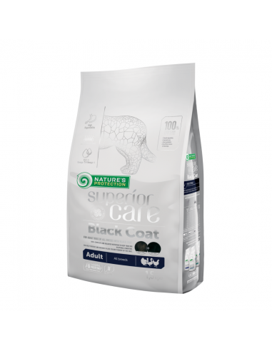 Natures Protection Superior care Black coat Poultry Adult all breeds 1,5 kg | simplyHOUND