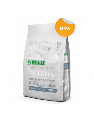 Natures Protection Superior care White dog grain free White fish Adult small and mini 1,5 kg | simplyHOUND