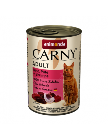 Animonda Carny cat Adult, hovädzina, morka a krevety 400g | OLDtownDOG